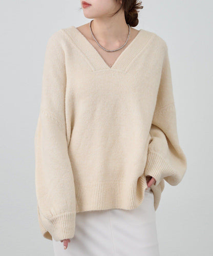 《@kanako_iki聯名配色》波浪領針織衫