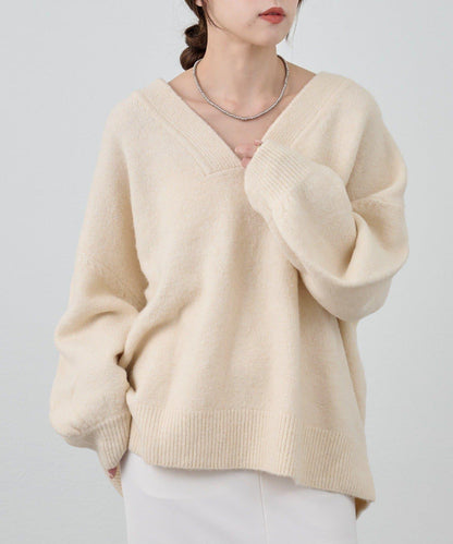 《@kanako_iki聯名配色》波浪領針織衫