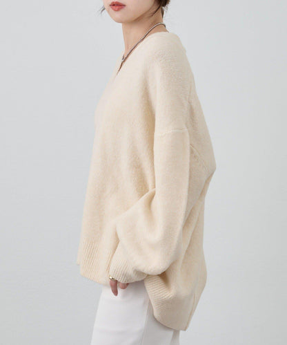 《@kanako_iki聯名配色》波浪領針織衫