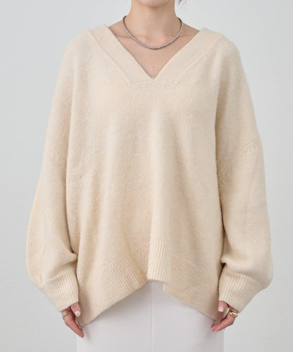 《@kanako_iki聯名配色》波浪領針織衫