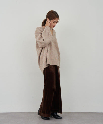 《@kanako_iki聯名配色》波浪領針織衫