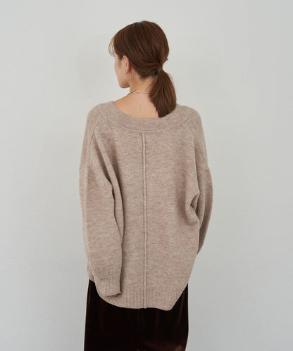 《@kanako_iki聯名配色》波浪領針織衫