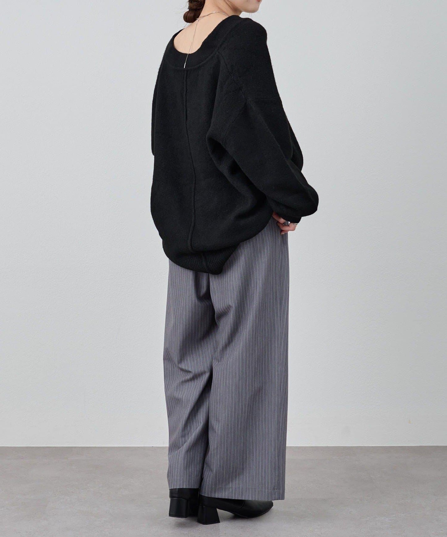 《@kanako_iki聯名配色》波浪領針織衫