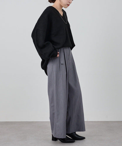 《@kanako_iki聯名配色》波浪領針織衫