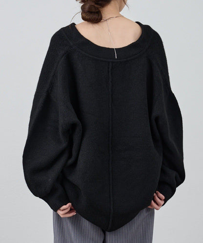 《@kanako_iki聯名配色》波浪領針織衫