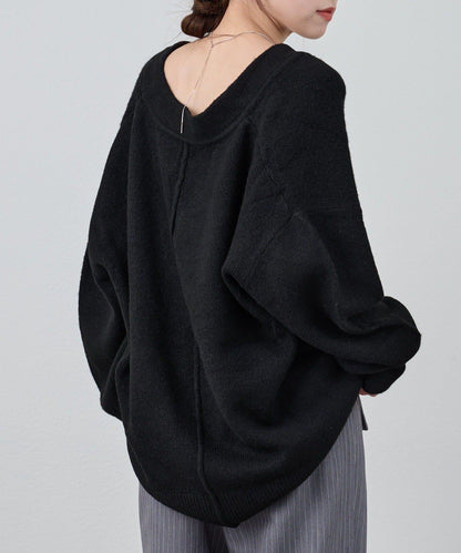 《@kanako_iki聯名配色》波浪領針織衫