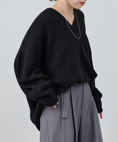 《@kanako_iki聯名配色》波浪領針織衫