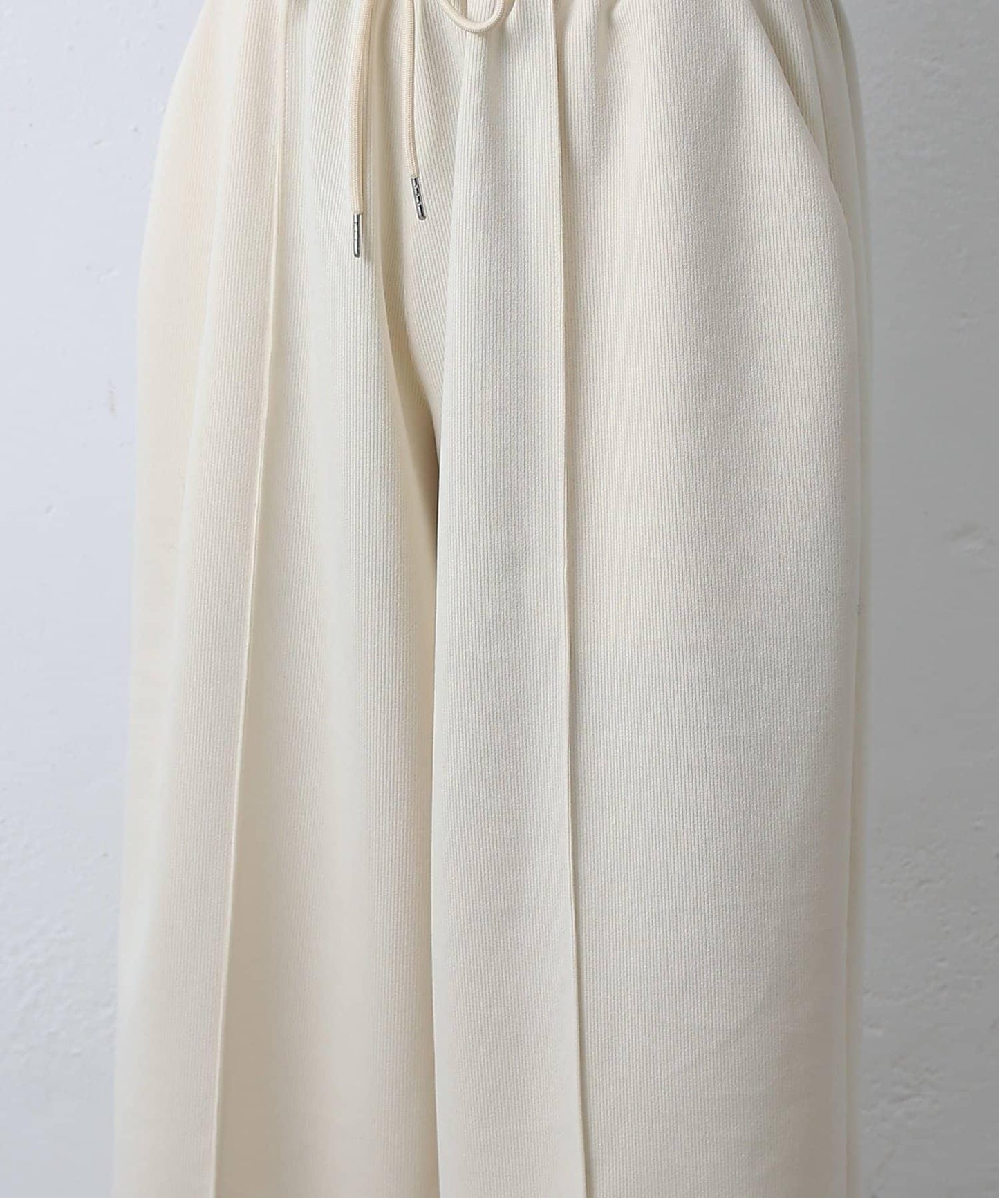 中縫針織寬腿褲