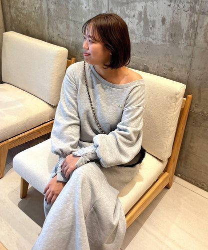 【SAPON】船領加絨衛衣連衣裙