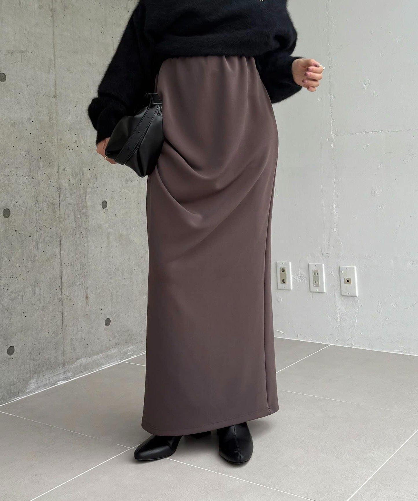 剪裁垂墜半身裙