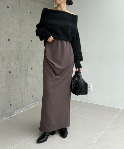 剪裁垂墜半身裙