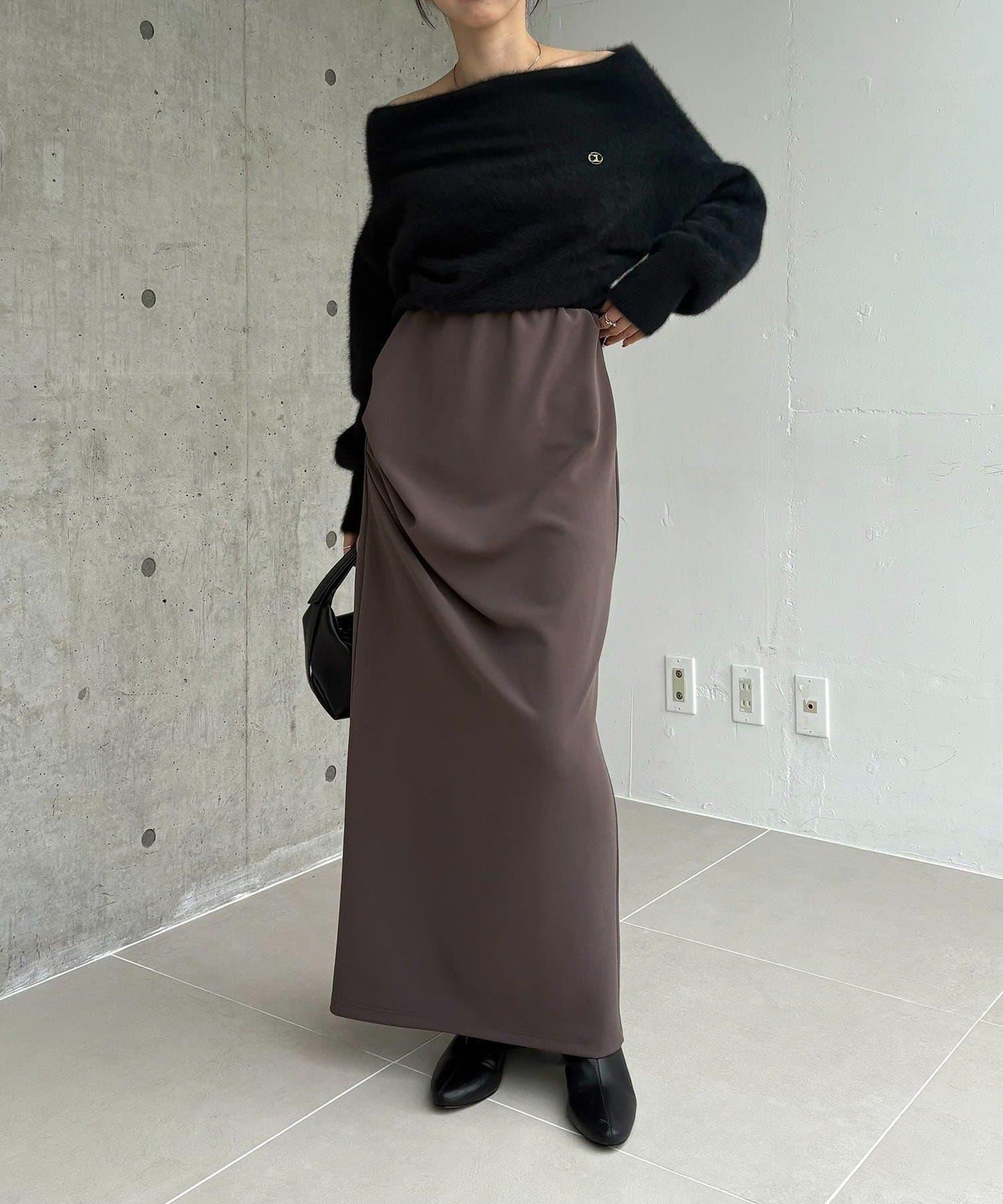 剪裁垂墜半身裙