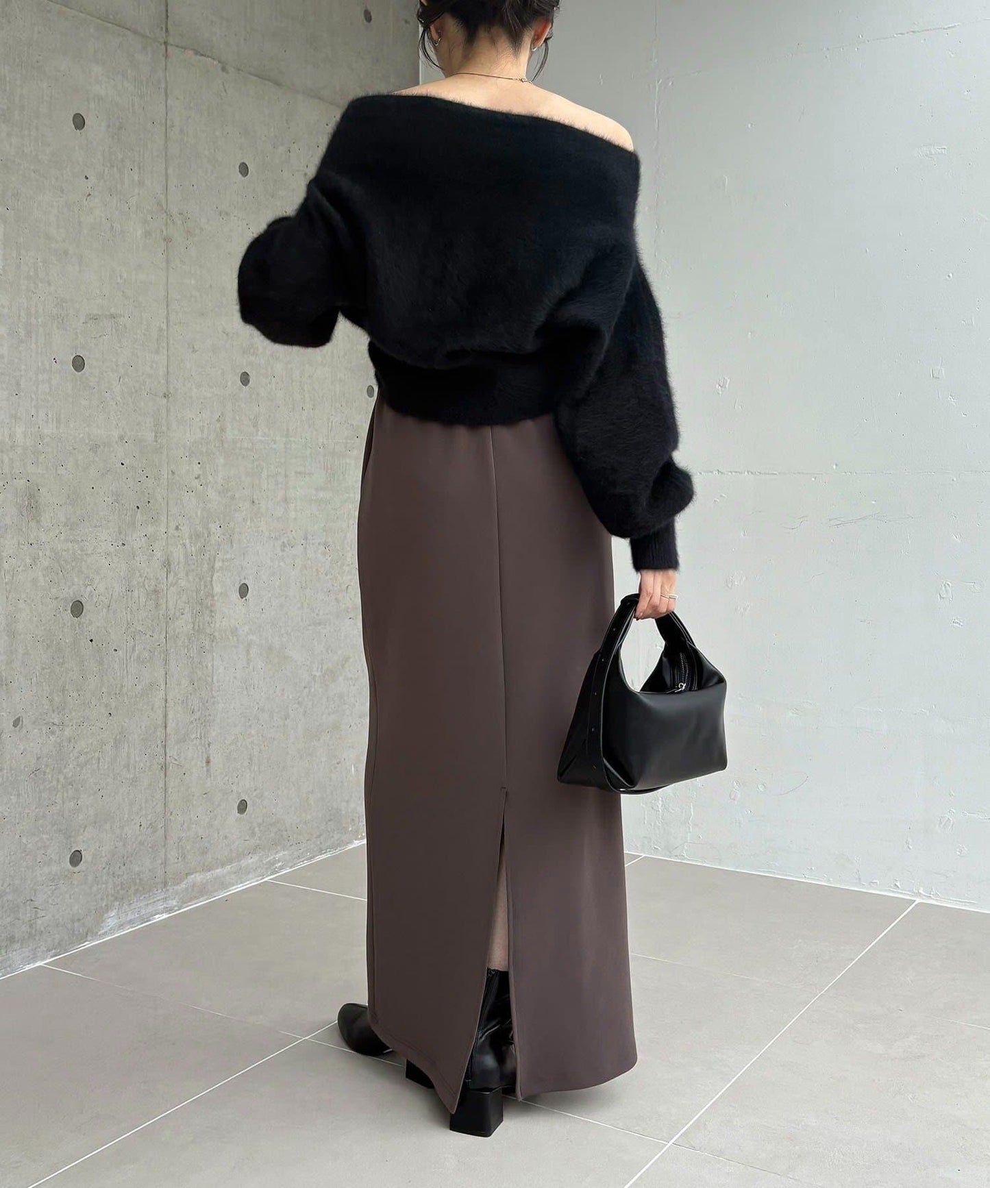 剪裁垂墜半身裙