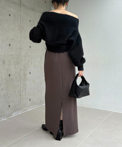 剪裁垂墜半身裙