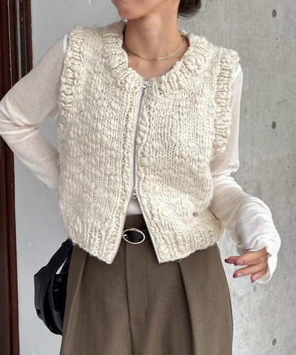 手工編織背心