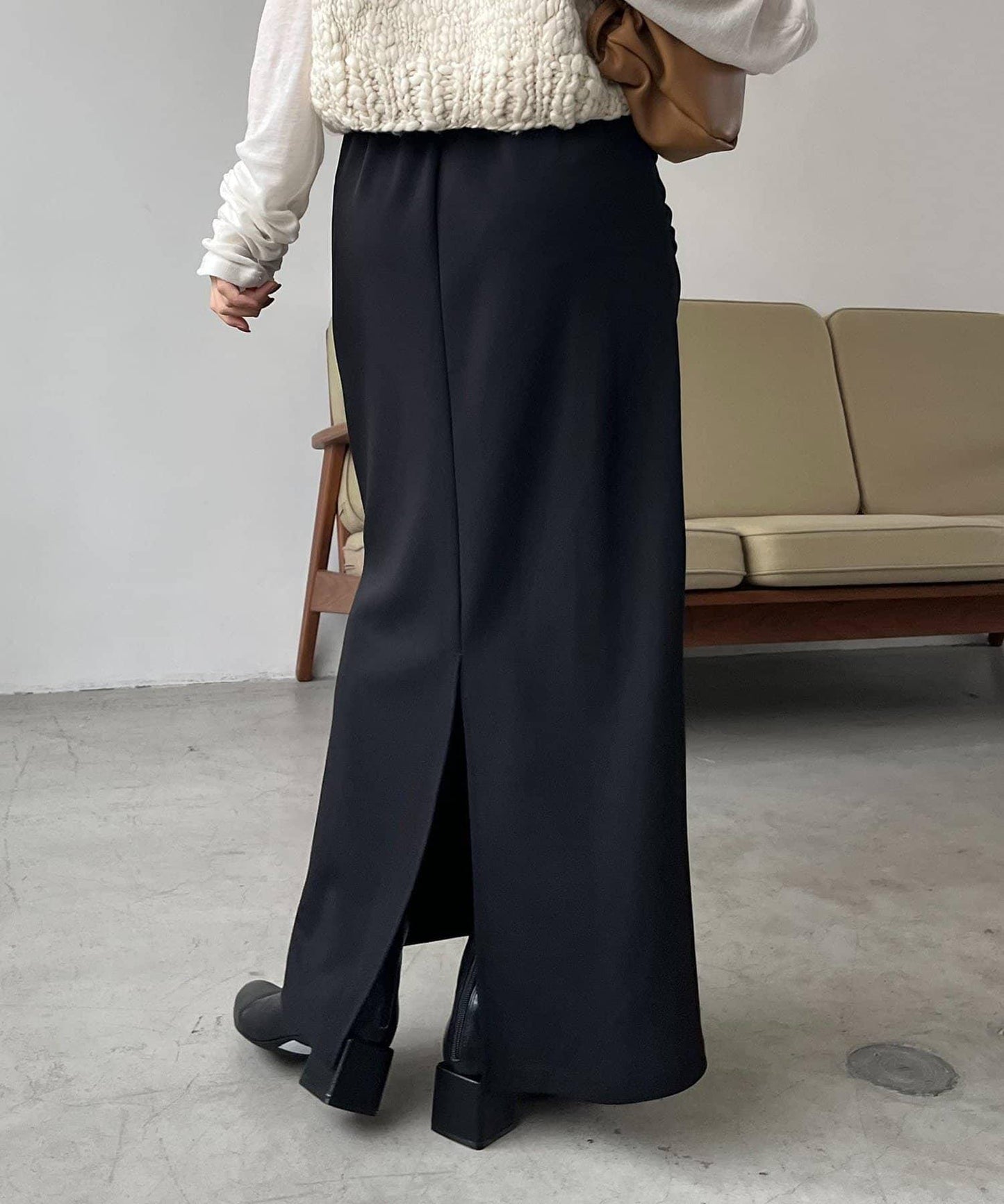 剪裁垂墜半身裙