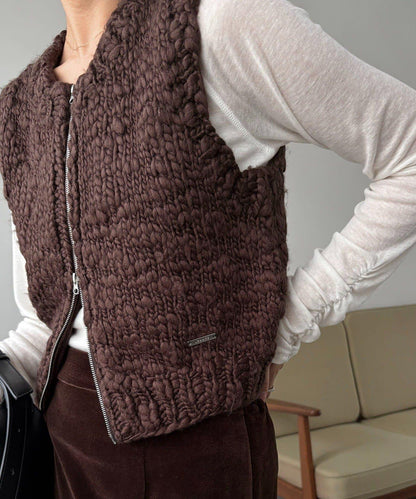 手工編織背心