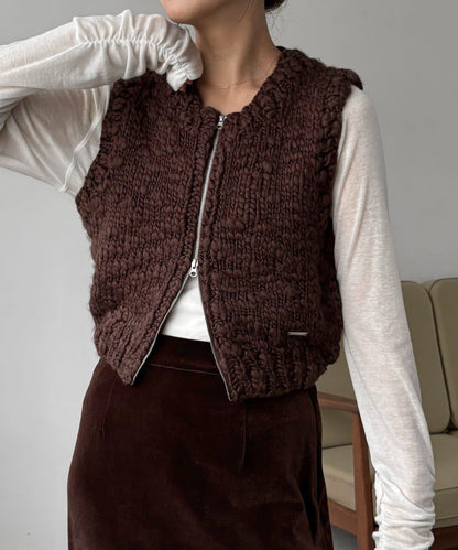 手工編織背心