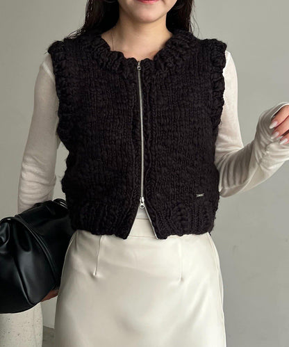 手工編織背心
