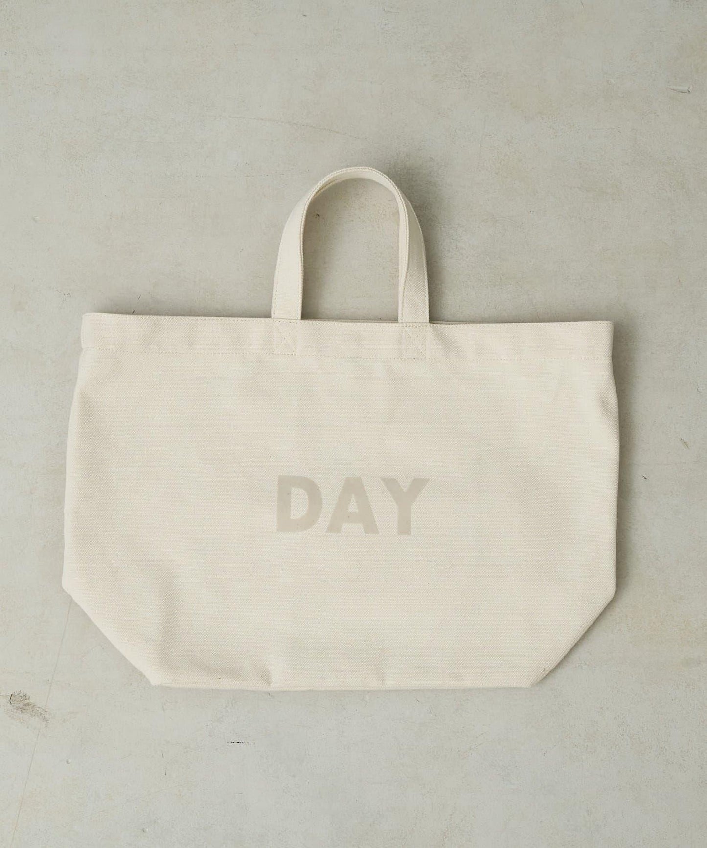 帆布植絨字母托特包