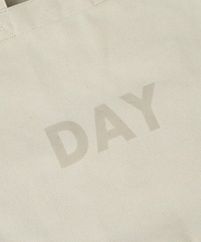 帆布植絨字母托特包