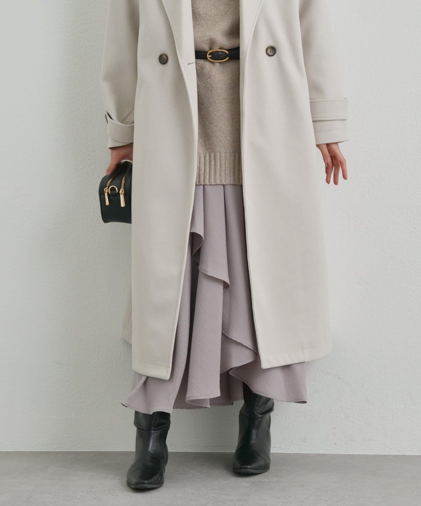 華麗風格不對稱荷葉邊半身裙