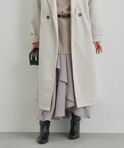 華麗風格不對稱荷葉邊半身裙