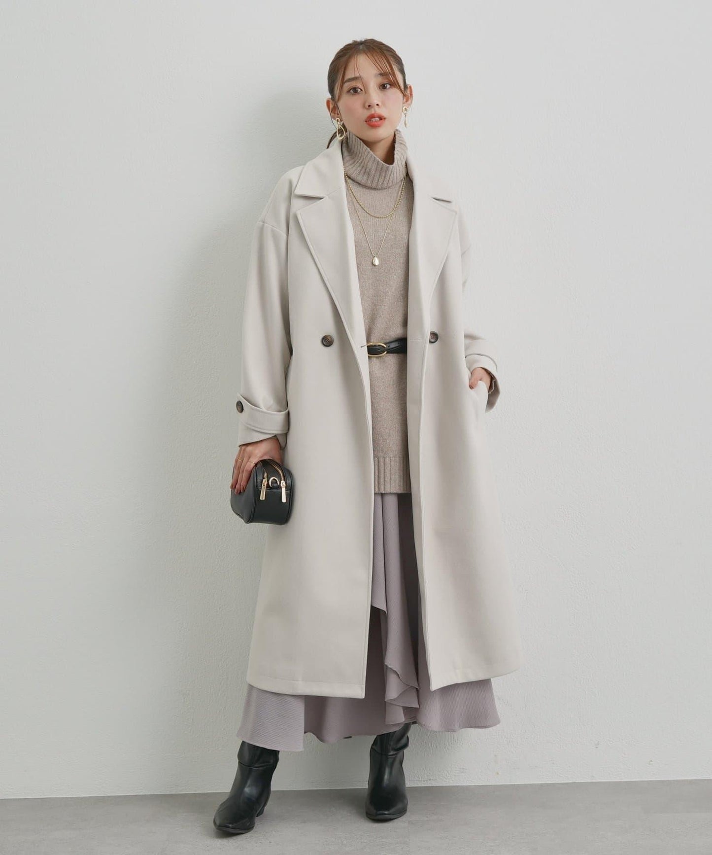 華麗風格不對稱荷葉邊半身裙