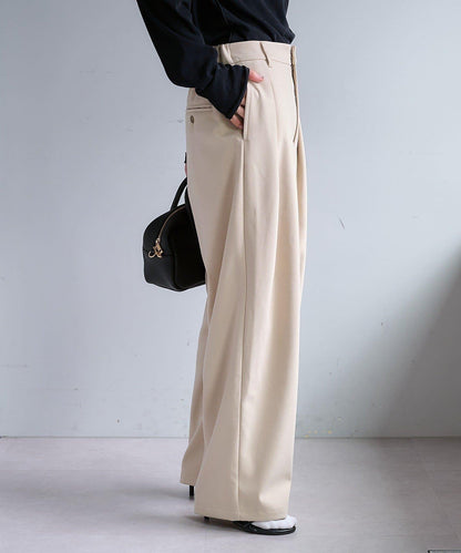 【2尺碼可選/網紅企劃】雙褶加絨西裝褲