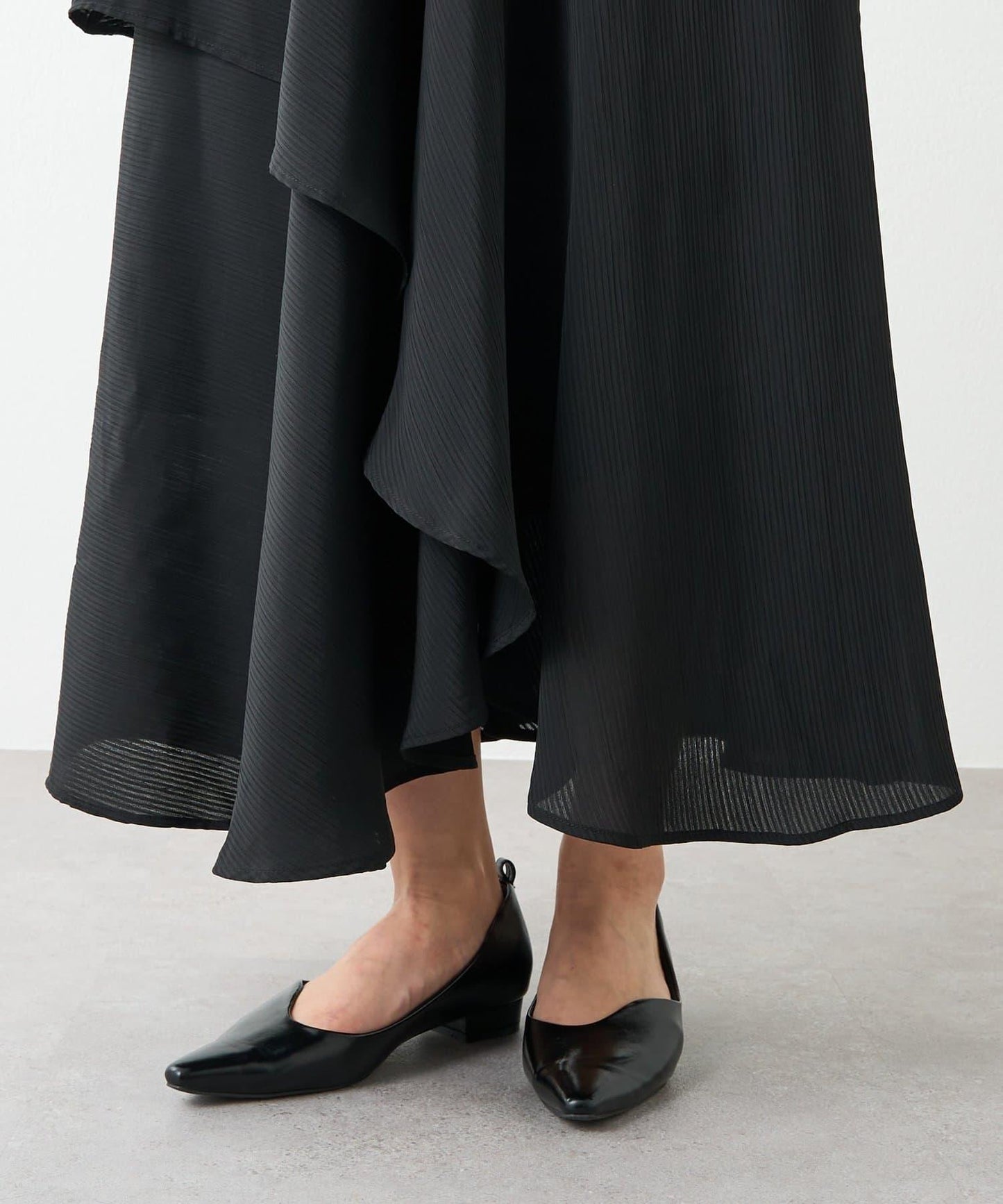 華麗風格不對稱荷葉邊半身裙