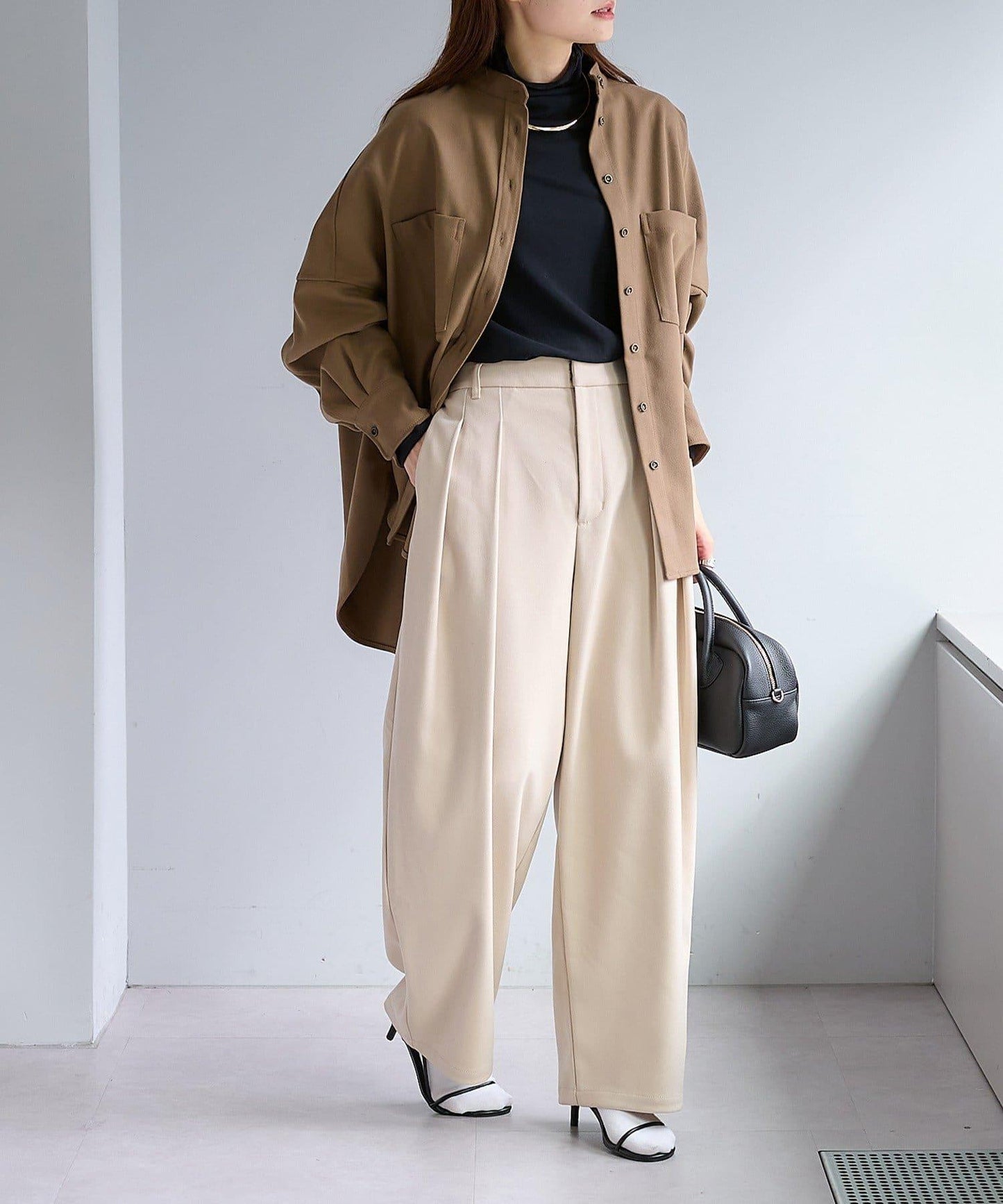 【2尺碼可選/網紅企劃】雙褶加絨西裝褲