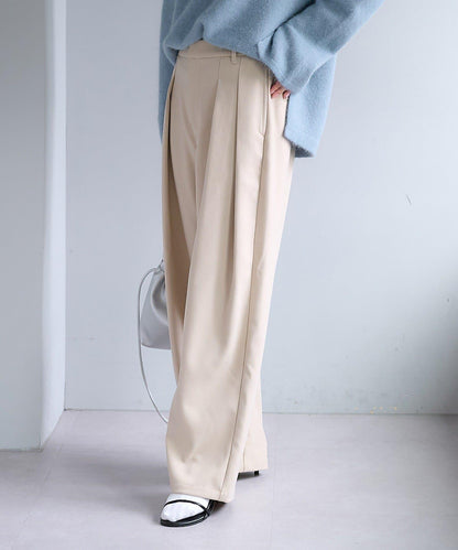 【2尺碼可選/網紅企劃】雙褶加絨西裝褲