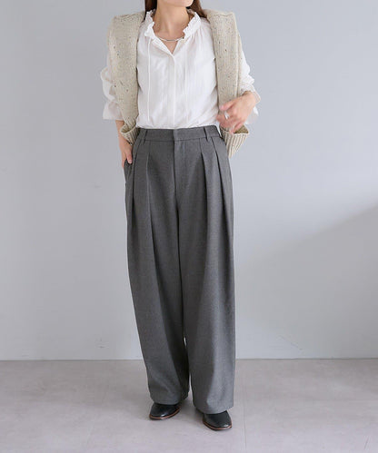 【2尺碼可選/網紅企劃】雙褶加絨西裝褲