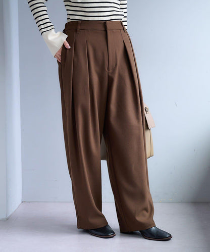 【2尺碼可選/網紅企劃】雙褶加絨西裝褲