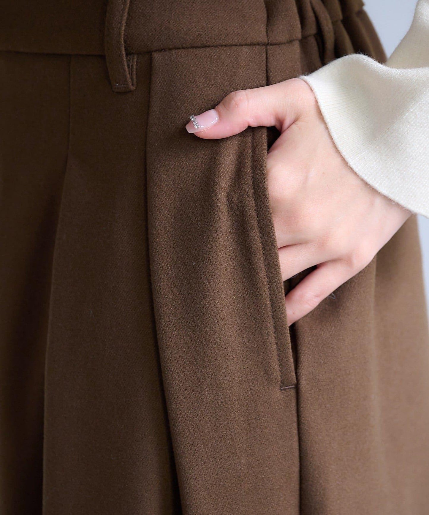 【2尺碼可選/網紅企劃】雙褶加絨西裝褲