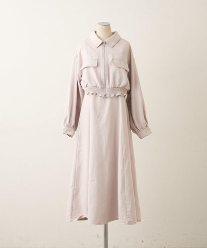 套裝・西裝外套+吊帶連衣裙