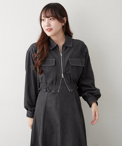 套裝・西裝外套+吊帶連衣裙