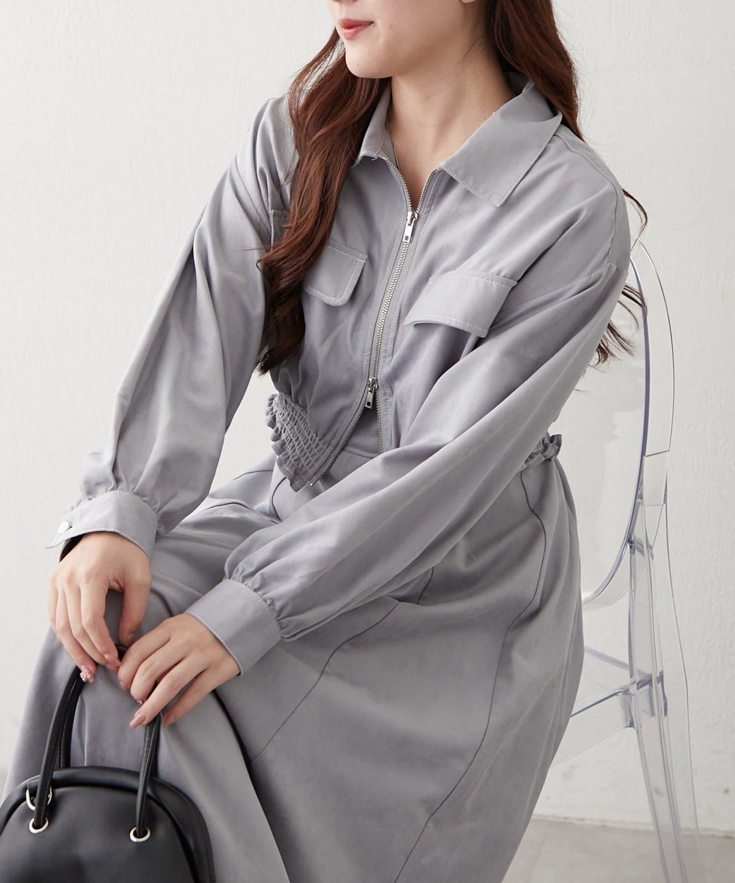 套裝・西裝外套+吊帶連衣裙