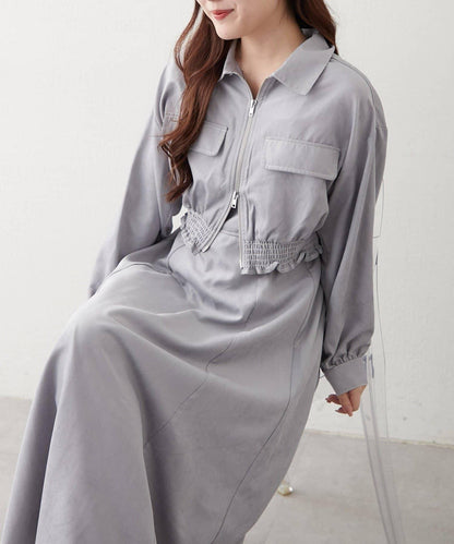 套裝・西裝外套+吊帶連衣裙