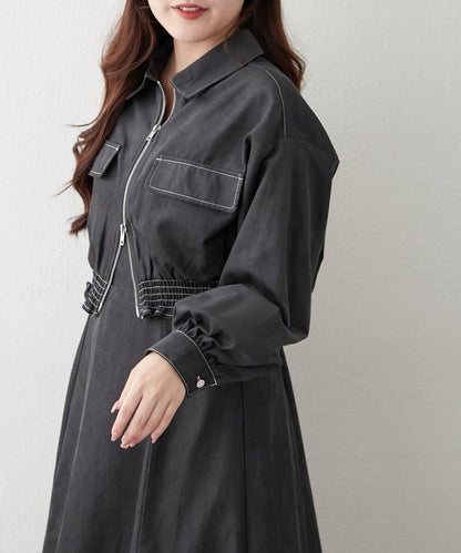 套裝・西裝外套+吊帶連衣裙