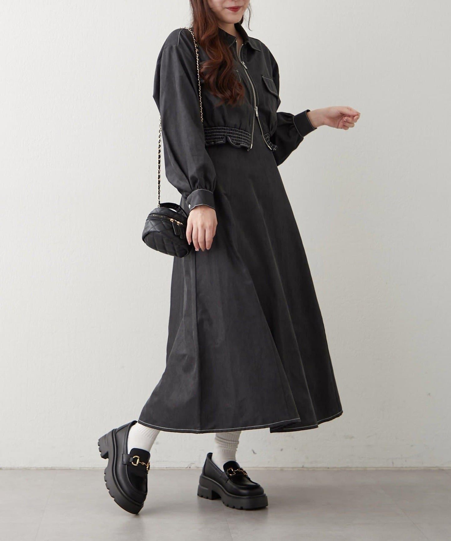 套裝・西裝外套+吊帶連衣裙