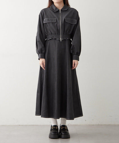 套裝・西裝外套+吊帶連衣裙