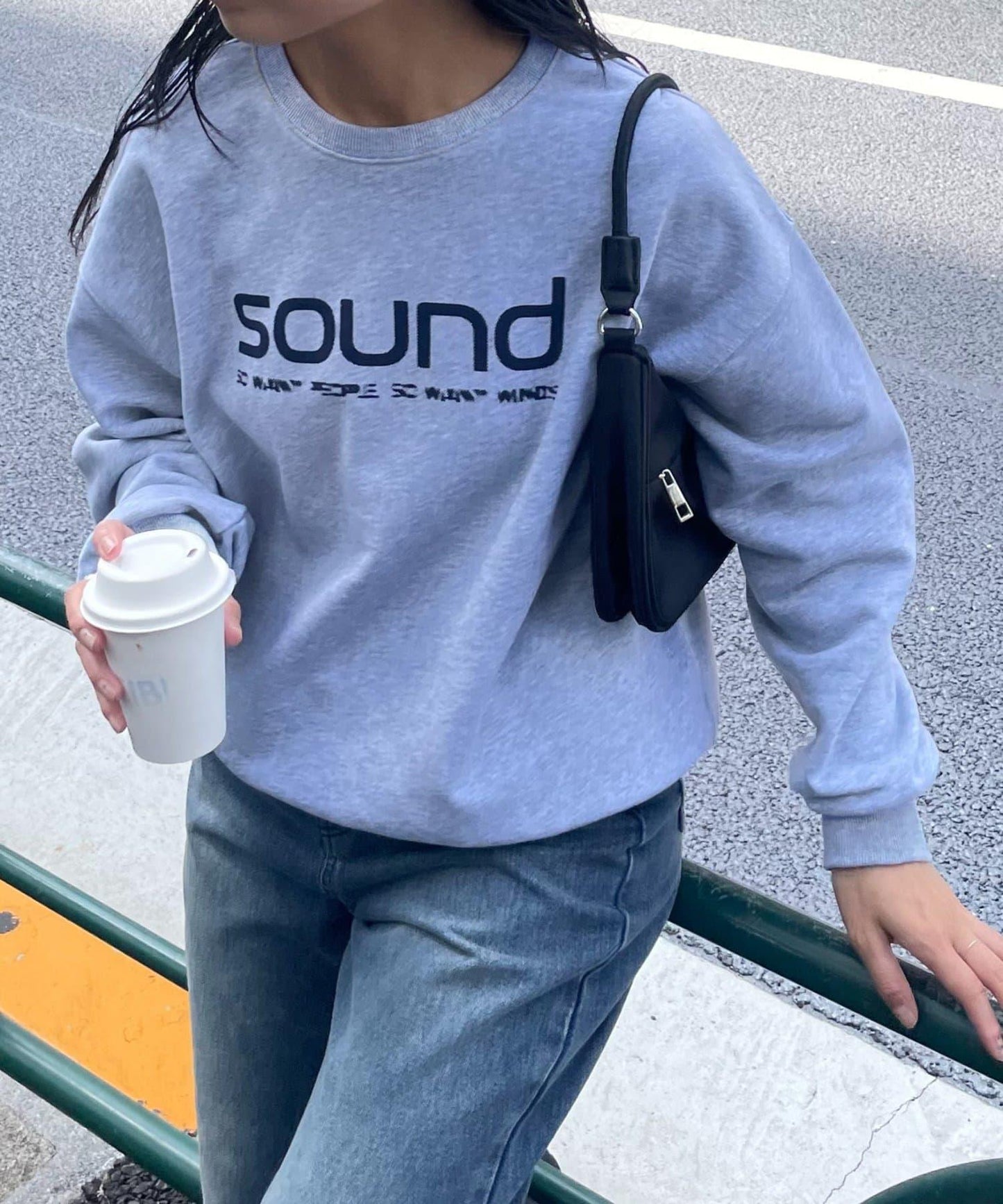 【LEI企畫 / 】加絨SOUND標誌套頭衫