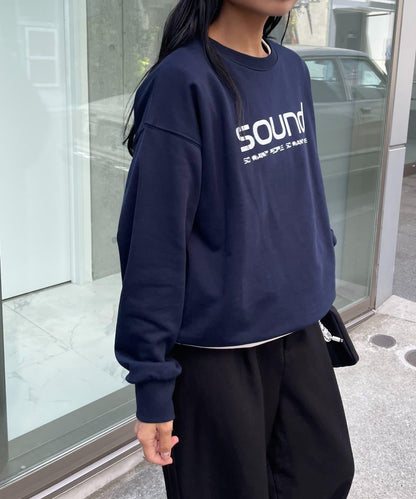 【LEI企畫 / 】加絨SOUND標誌套頭衫