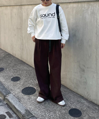 【LEI企畫 / 】加絨SOUND標誌套頭衫
