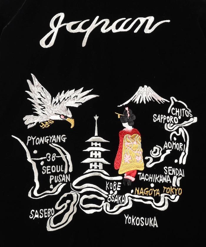 日本特別款可雙面穿刺繡夾克羽絨服 / TAION-JK04JS