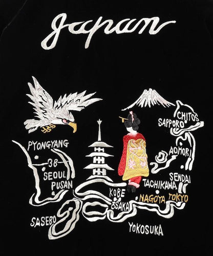 日本特別款可雙面穿刺繡夾克羽絨服 / TAION-JK04JS