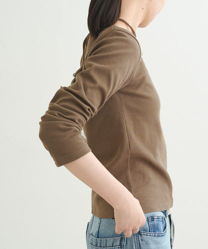 【earthy_】羅紋心形領吊帶上衣