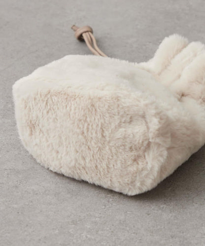 2WAY毛絨束口包斜挎包