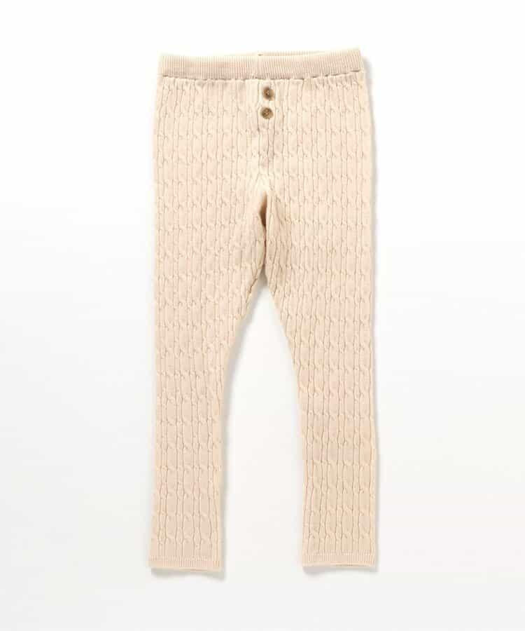 麻花針織打底褲_可機洗 10分褲